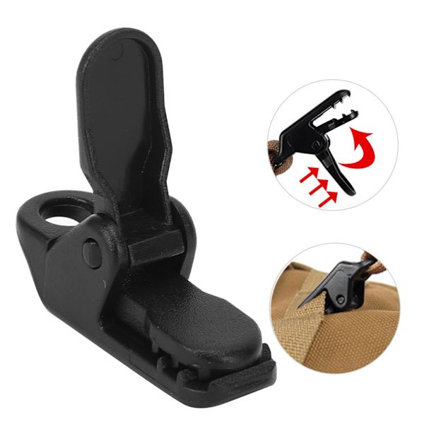 30-pack tältmarkis klämma tänder formad baldakin klämma ankare gripper dra åt verktyg utomhus camping vandring kit