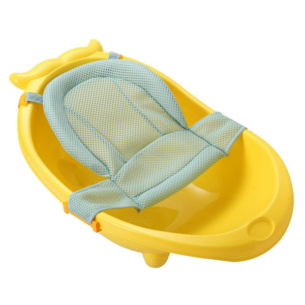 Bärbar halkfri babybadstolsstödspad