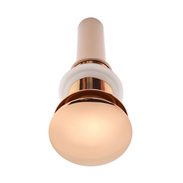 G1 1/4\" Messing servantvask servantvask Pop Up avløpsmontering NOn Overflow (Rose Gold)