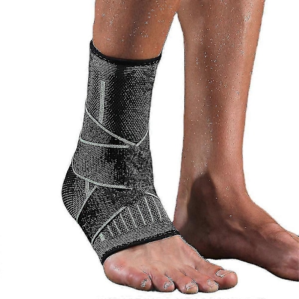 Ankelstøttebandage Kompressionsbælte Sports Ankelbeskytter Wrap Guard Orange 2xl-3xl