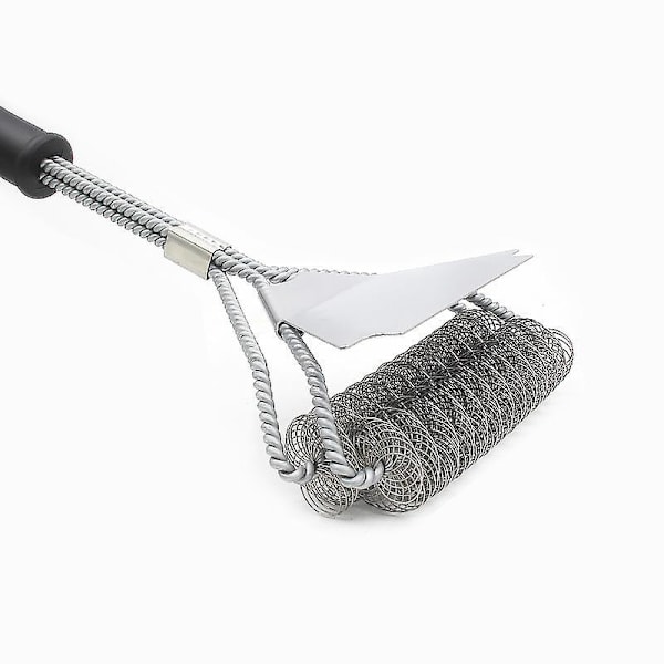 Grillbørste - Fri for trådbørster, kraftig rustfrit stål