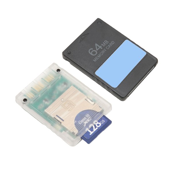 Universal Game Card Adapter til MX4SIO Læser med 128G Lagerkort 64MB FMCBV1.966 Kort til PS2 Fat-konsoller