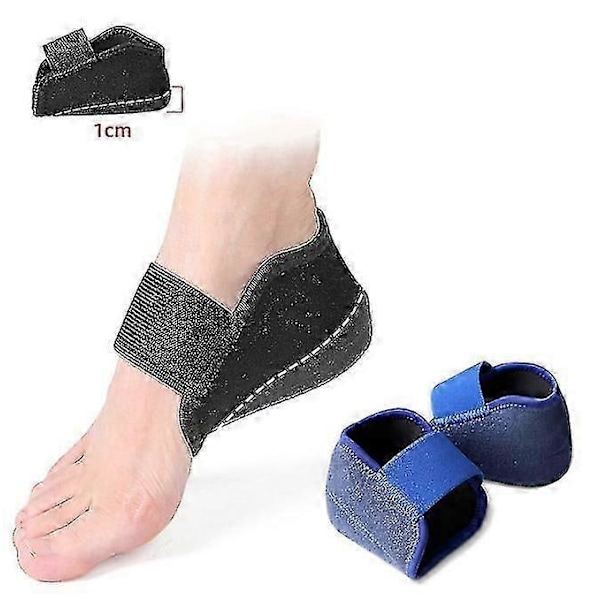 2 Stk. Hælbeskyttere Plantar Fasciitis Hælpuder sorte