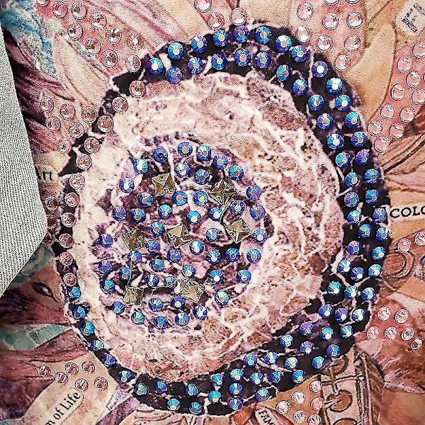 Boho-tyyliset naisten talviset farkkutakit kukkakirjonnalla