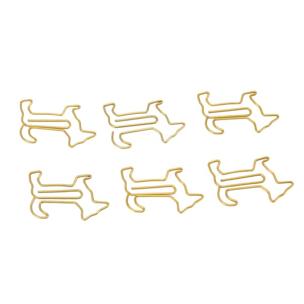 100 st hundformade gem Kreativt söta pläterade bokmärkesgem för studenter brevpapper guld