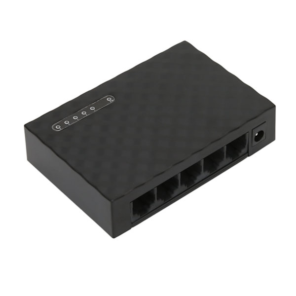 Netværksswitch 1000M 5 Port Selvtilpassende LED Panel Computer Gigabit Ethernet Netværksswitch 100‑240V US Stik