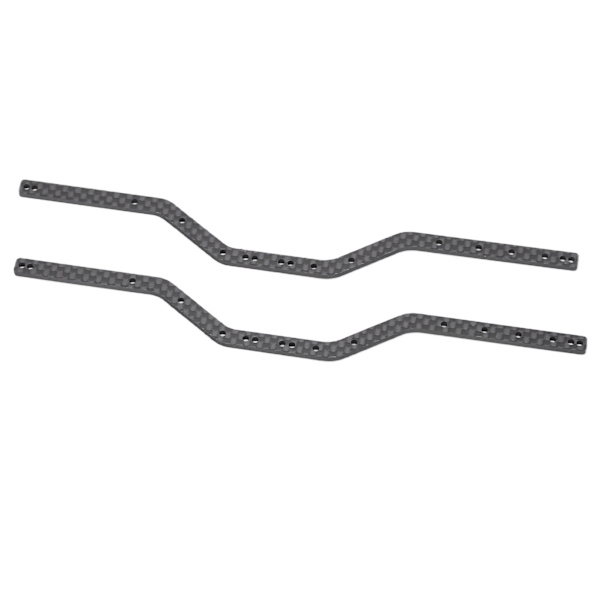 2 stk RC rammeskinner i karbonfiber, lette og stabile chassisrammer for Axial SCX24 AXI90081 1/24 RC bil, svart