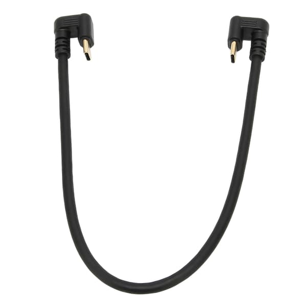 Dataförlängningskabel 10 Gbps Guldpläterad Snabb Vinklad Hane till Hane USB 3.1 Typ C-kabel 11,8 tum
