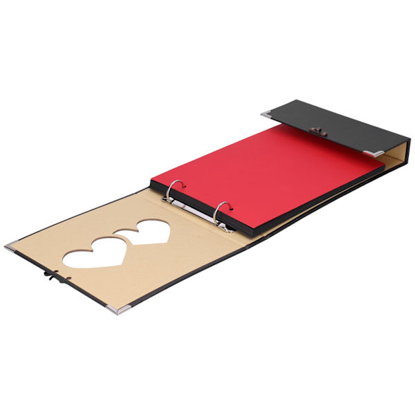 Valokuva-albumi Kaksinkertainen sydänkehys Etukoriste Scrapbook-albumi Sopii DIY-askarteluun Vieraille