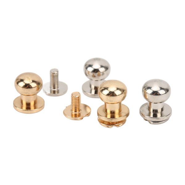 200 set Munknit 9x8mm lätt kopparmaterial Gör-det-själv-lädernitar för dekorativa kläder Skor Väskor Guld Silver
