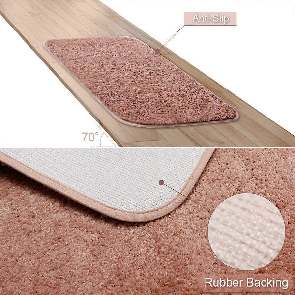 Vattenabsorberande Badrumsmatta, Supermjuk Badrumsmatta Halkfri Golvmatta Sovrum Fluffig Ryamatta Barnrumsmatta Lämplig för Badrum/Sovrum