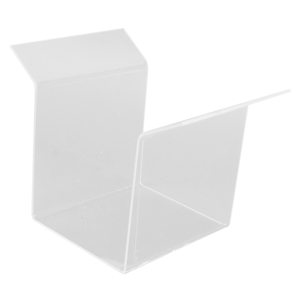 Ziplock poseholder - poseholder til poser - akryl - håndfri til at hælde rester - madposeholder til køkkenhjem S