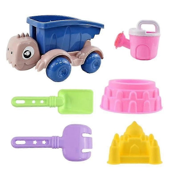 Barneleker for stranden, fargerike barnebiler, sandleker for stranden, innendørs og utendørs lek, sandleker med nettingpose, sommerleker for småbarn Zekai B