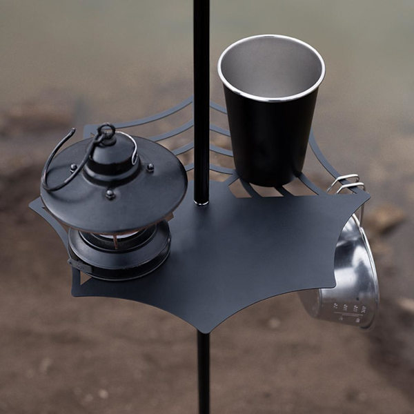 Lantern Stand Bakke Kompakt Mini Campingbord til Udendørs Rygsæk Camping Vandreture Strand Picnic