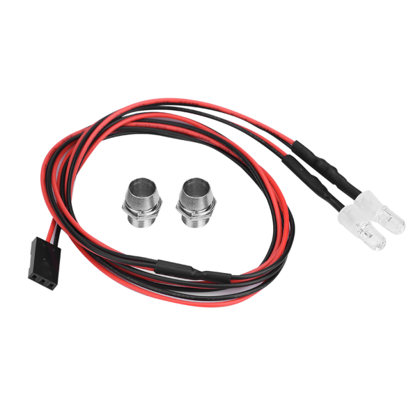 2 kpl 5 mm ajovalot RC-lisävaruste LED-valot 1/10-mallin drift-autoajoneuvoon (12 # punainen valo)