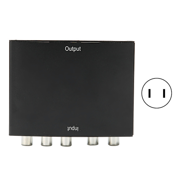 YPBPR til High Definition Multimedia Interface-omformer Video Audio 1080P Datatilbehør 100-240V US-plugg