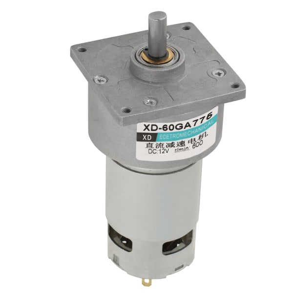 35W mikro DC metallivaihdemoottori nopeudensäätö CW/CCW (12V 600rpm)