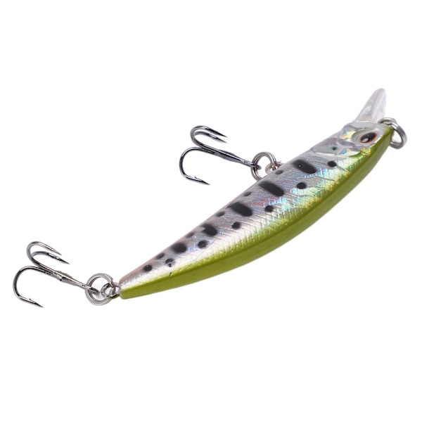 Fiskedrag 3D Levande Ögon 6,8 cm ABS Plast Hållbar Naturlig Robust Minnow Bete för Havsvatten Sötvatten Färg 8