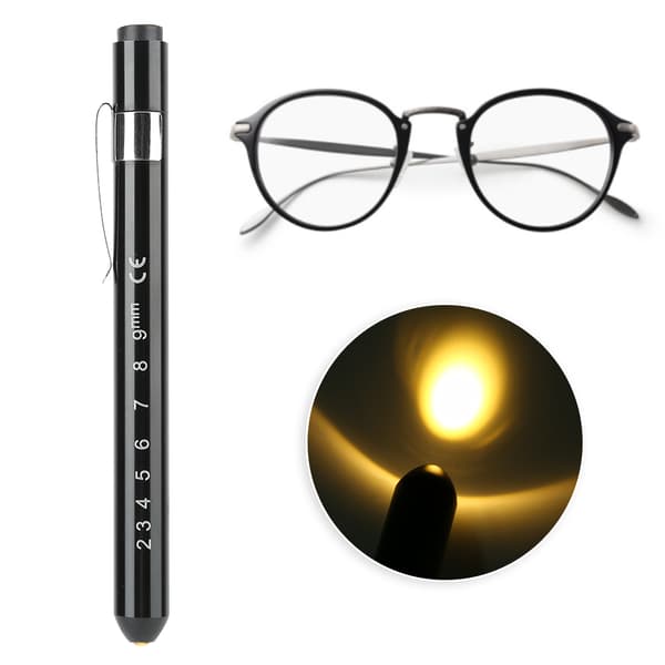 Bærbar Pupilstørrelsesmåler Pen Lommelygte Brille Tilbehør Optometri Værktøj