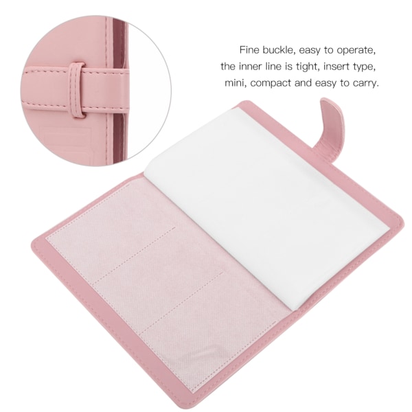 96 lomme PU Universal fotoalbum kort etui bankkort opbevaringsbog til Fujifilm Instax Mini 11/8/9/7s/25/70/90 Instant Camera Fotos - Pink