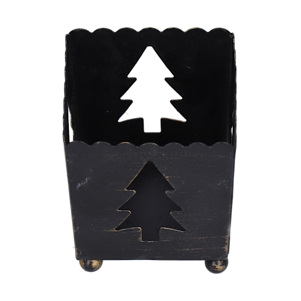 2 stk lysestake svart solid holdbar premium jern enkel unik design sikker stabil lysestake for bord peis svart tre