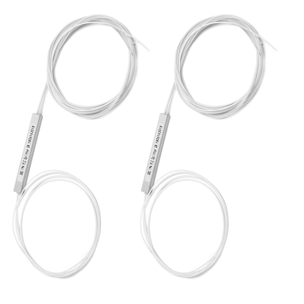 2 stk PLC Splitter Bar Fiber Ingen Kontakt Enkeltmodus Strømstyring Datamaskin Tilbehør (1 x 4)