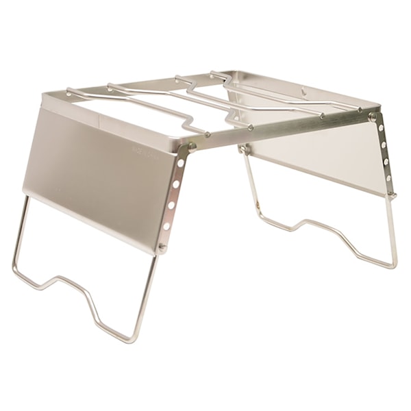 Sammenleggbar bålgrill, høydejusterbar, 20 kg bæreevne, rustforebyggende, rustfritt stål