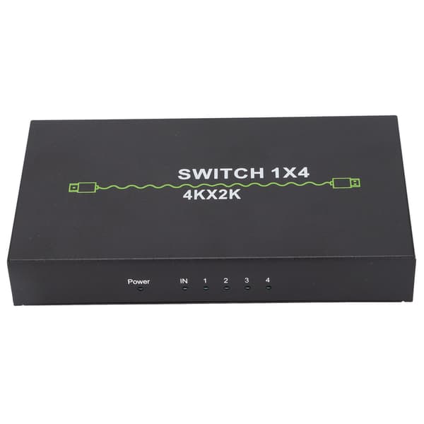 High Definition Multimedia Interface Splitter 4k 1 in 4 ut Stabil Pålitlig Praktisk Datorenhet Spänning 100‑240VAU Plugg