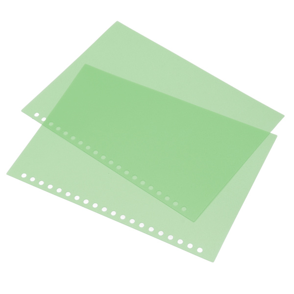 50 st arkpapper bindande omslag matt A5 20 hål PP plast för presentation grön
