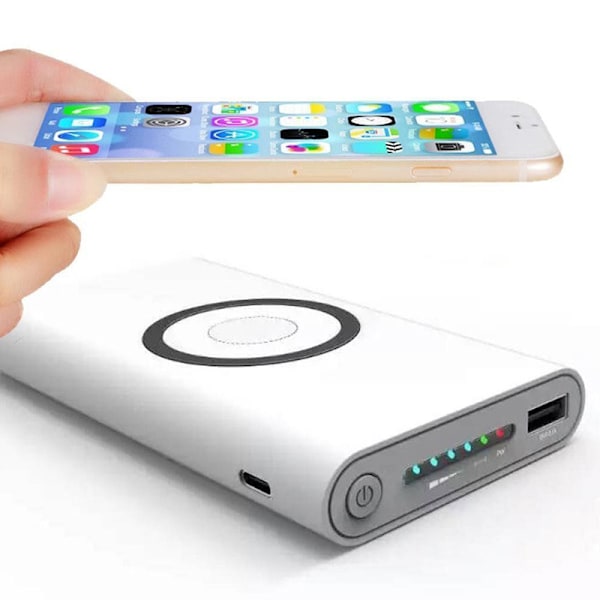 DIY Power Bank Case Type C Langaton lataus DIY Mobile Power Box Kit 10000mah litiumioniakulle harmaa