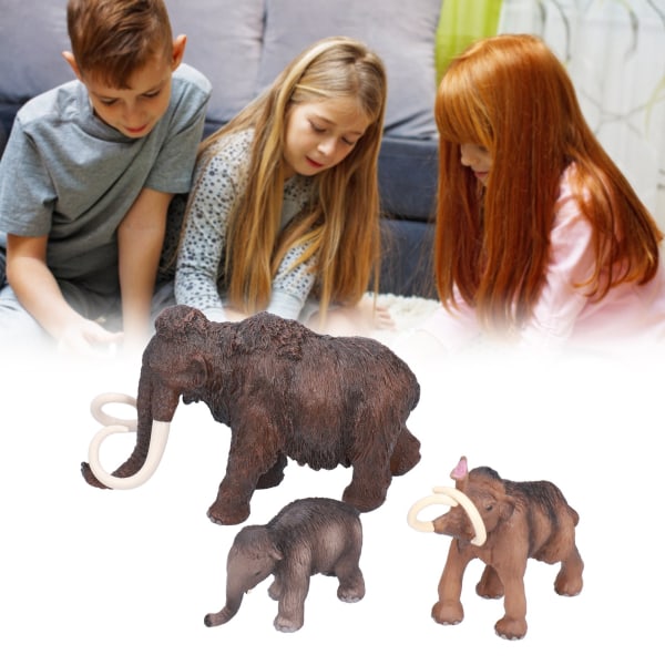 Mammoth modell simulering staty realistisk plast mammut djur samling leksak gåva