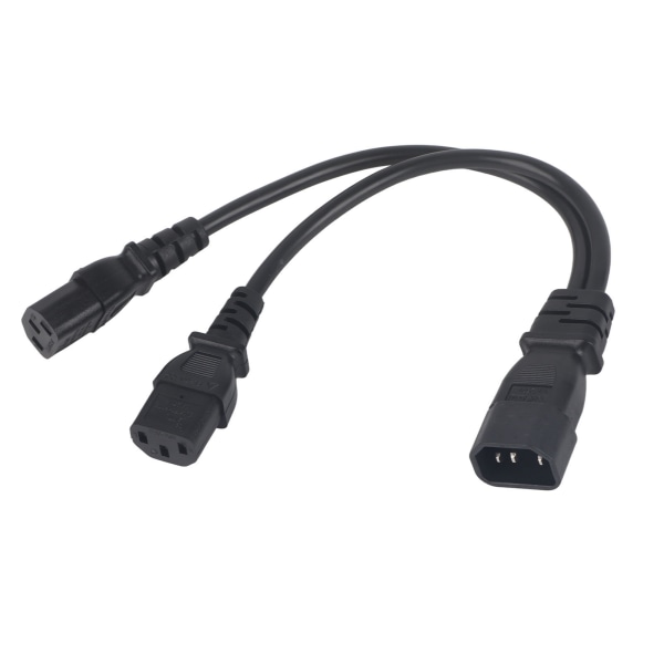 IEC320 C14 til 2 X C13 Hunn Y-Splitter Strømkabler 1 inn 2 ut 2500W 10A 250V Strømforlengelseskabel for LCD-skjermer