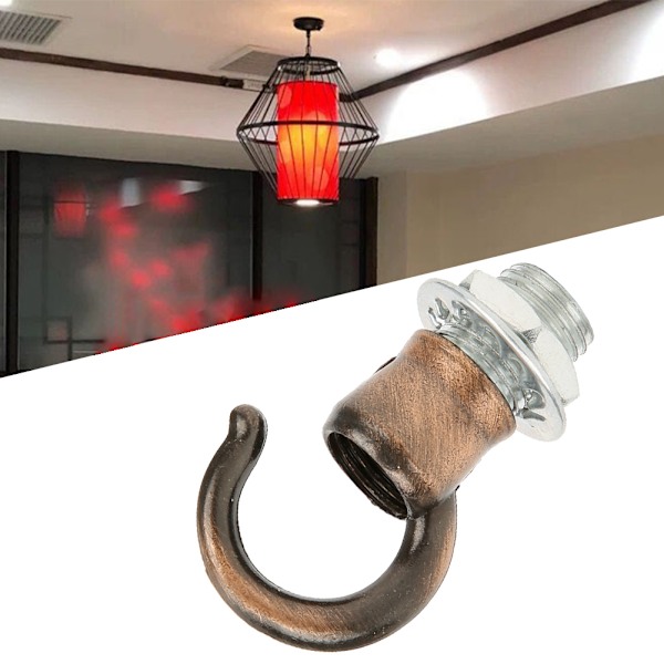 10 st zinklegering öppningsbar lykta ljuskrona hängande ring krok ljus DIY dekoration tillbehör röd brons
