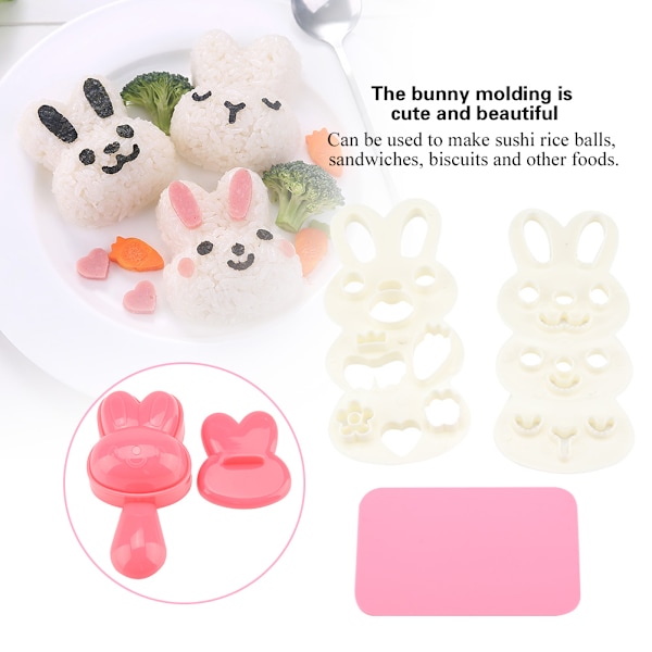 DIY Kanin Form Matkvalitet PP Material Sushi Ris Rulle Bento Form Hantverk Ris Rulle Form