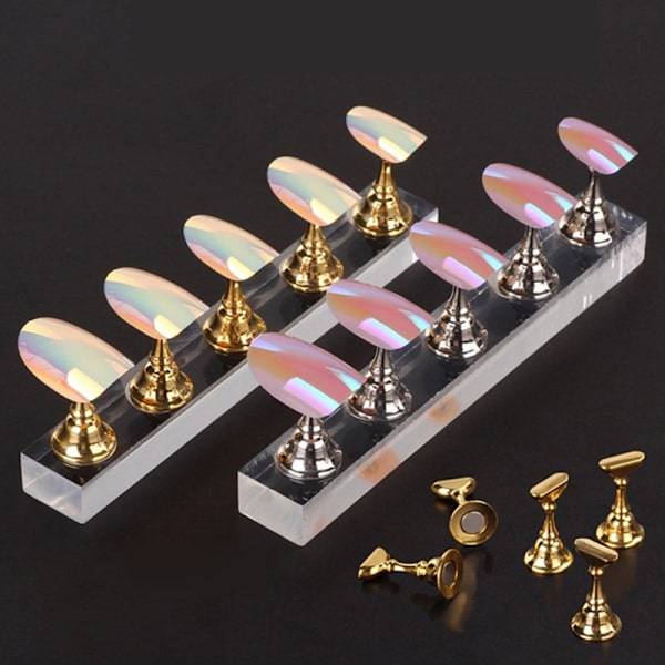Negleøvelsesstand Base Display Holder Neglekunst Visningshylde Manicure Værktøj