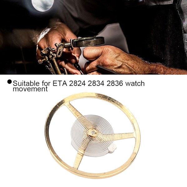 Movement Parts Balance Wheel Fit för ETA 2824 2834 2836 Watch Movement (Plastbox Package)