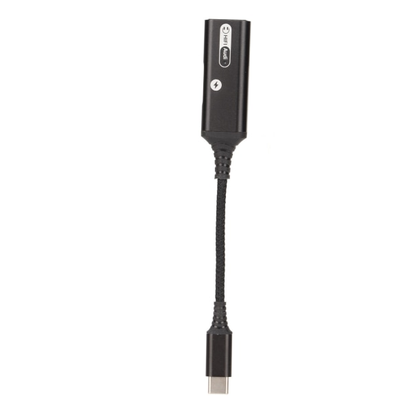 Dubbel typ C hörlursadapter stöder 60W PD QC snabbladdningsenhet USB C hörlursuttag Adapter för hörlurar