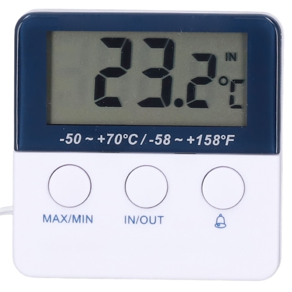2 i 1 Termometer Hygrometer ℃/℉ Läge Hög Noggrannhet Hög Låg Temperatur Larm Termometer