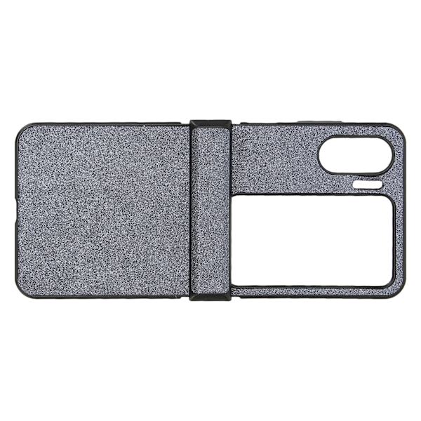 Flip-skærm telefonetui slidstærkt perfekt pasform glitter design let at rengøre cover til Oppo Find N2 Flip sort