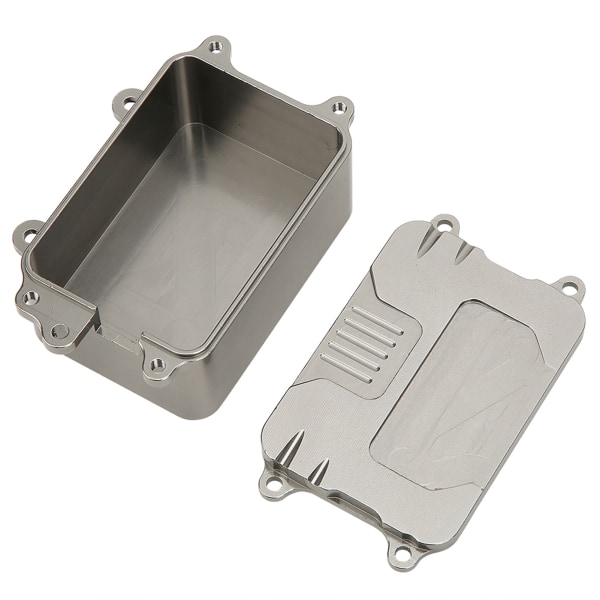 Metal Receiver Box ESC Box Upgrade -osat, jotka sopivat SCX10 1/10 RC Crawler -autoon