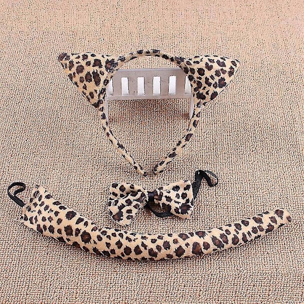 Halloween djurdräkt set leopard