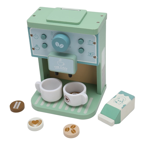 Leksak Kaffe Maskin Uppmuntrar Fantasifull Lek Övning Händer På Färdigheter Trä Kaffe Leksak för Flickor Pojkar
