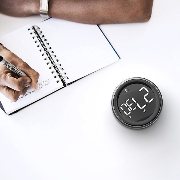Digitalt køkkentimer nedtællingsfunktion stopur sort 80*29mm