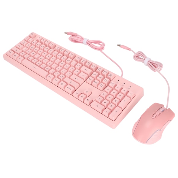 Trådløst tastatur og mus-kombinasjon ergonomisk vanntett design RGB 6 nivåer DPI justerbart datatilbehør