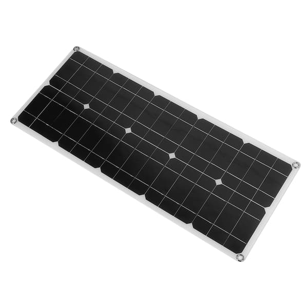 Vanntett USB solcellepanel med 10A solcelleregulator Utendørs lading for bil, yachtbatteri, båt