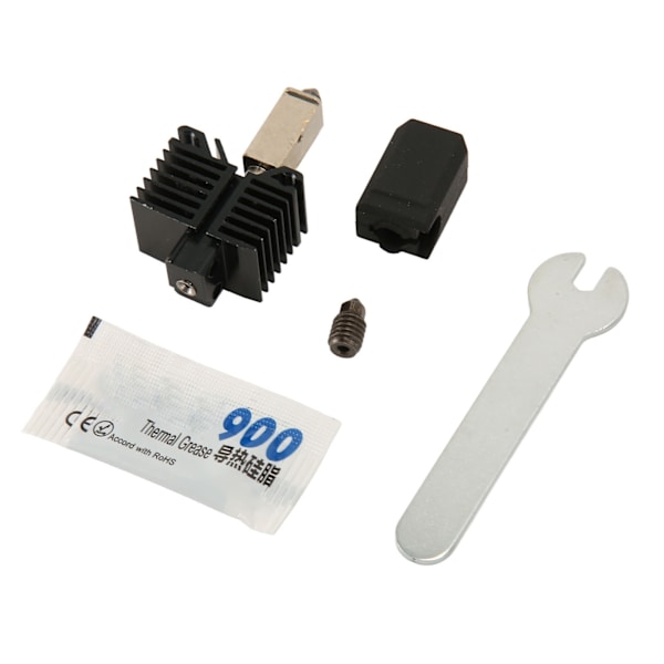 Hotend-kit för Bambu upp till 500℃ Uppgraderad Hotend Värmeblock Munstycke Monteringssats för Bambu P1P P1S X1C 3D-skrivare