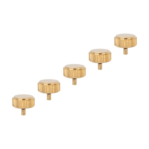 5 stk. Gull Ur Krone Deler Kvarts Mekanisk Ur Hode Ur Reparasjons Tilbehør 6,5 mm / 0,3 tommer
