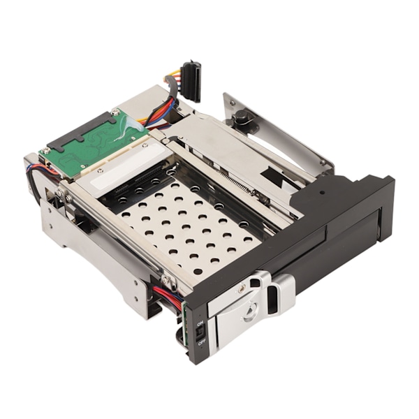 SATA HDD-skuff Dobbel Brønn Utmerket Varmespredning SATA Intern Harddisk Skuff for 2,5 tommer 3,5 tommer SATA Harddisker