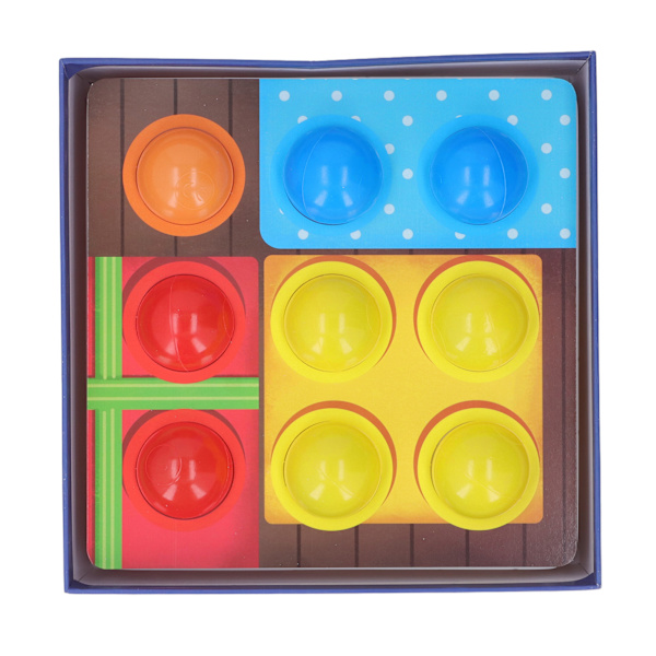Färgmatchning Peg Puzzle Spel Fin Motorisk Färgmatchning Pegboard Leksak för Småbarn med 20 Färgglada Bollar