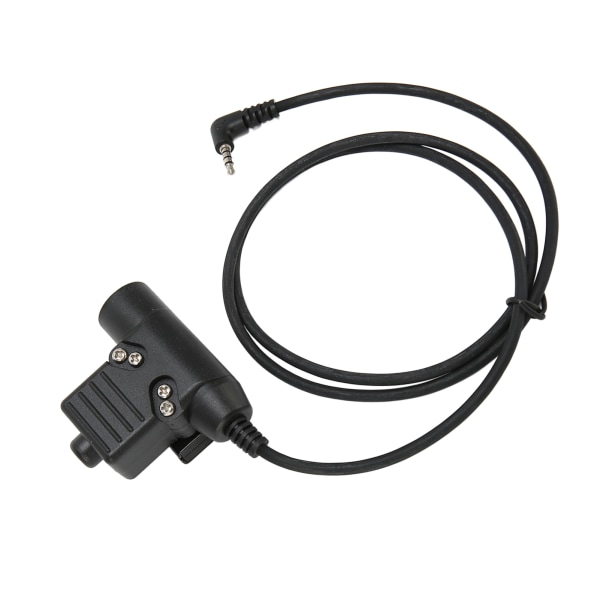 U94 PTT-hodesettadapter 90 cm bakklips Headsetkontaktkabel for Xiaomi Dual Channel Walkie Talkies